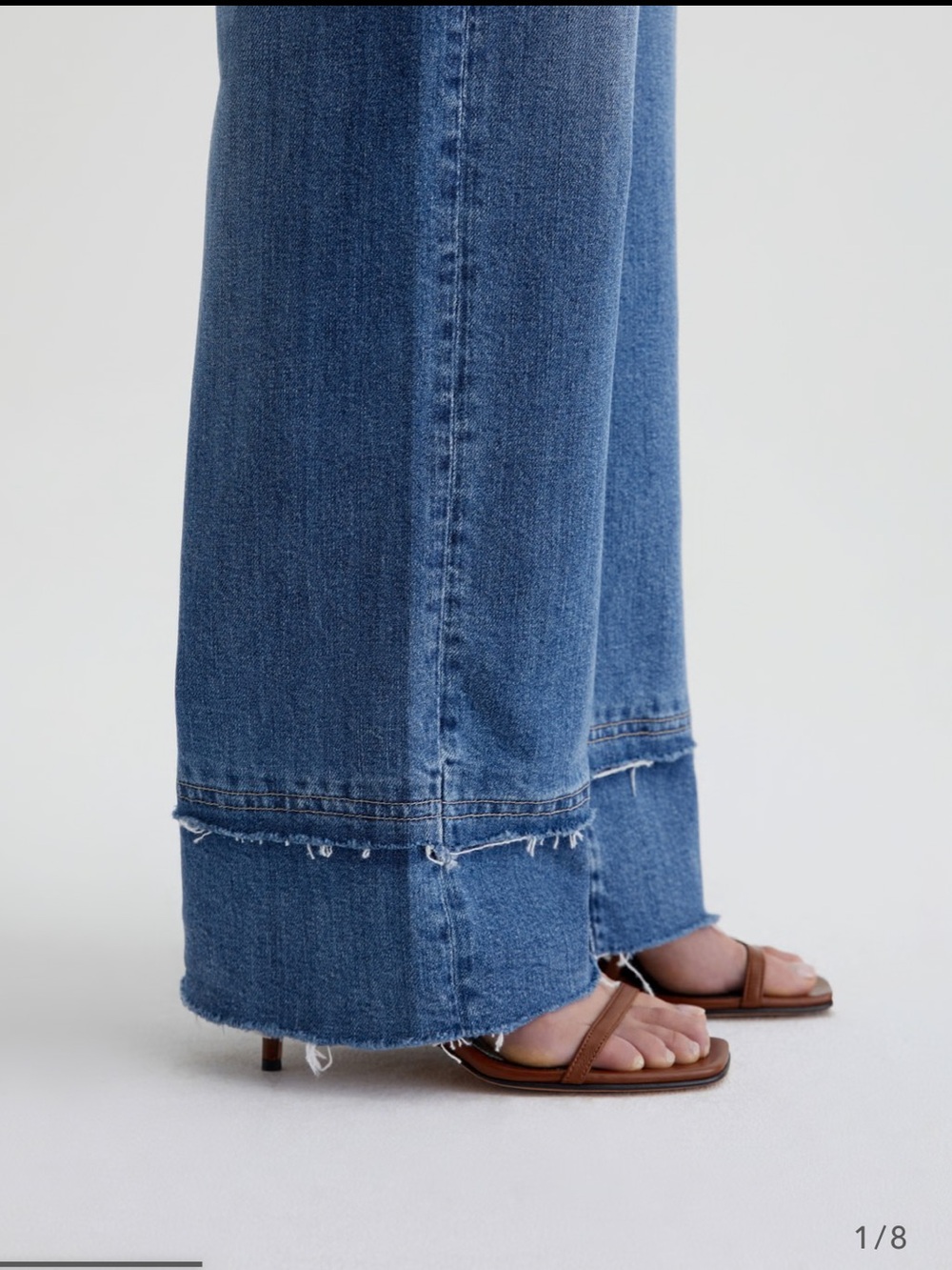 NWOT AG kora 16 years postcard High-Rise Wide-Leg Blue Women’s Jeans - Picture 5 of 16